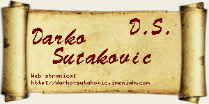 Darko Šutaković vizit kartica